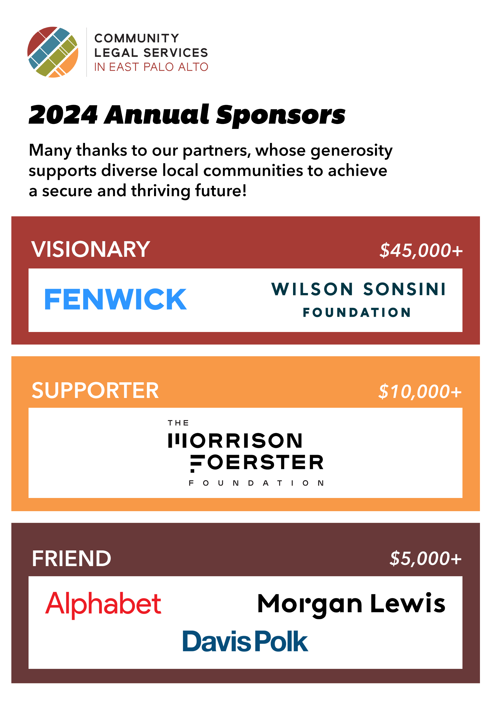 2022 Annual Sponsors